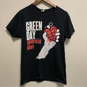 Green Day Pacifica American Idiot Black Band T-Shirt Men Women Medium